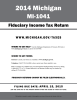 2014 michigan mi-1041 Fiduciary income tax return w w w.michigan.gov/ ta xe s