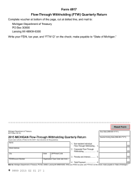 Form 4917 Flow-Through Withholding (FTW) Quarterly Return