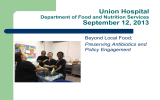 Union Hospital September 12, 2013 Department of Food and Nutrition Services