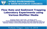 Flow Rate and Sediment Trapping Laboratory Experiments using Various Biofilter Media