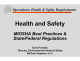 Health and Safety MIOSHA Best Practices &amp; State/Federal Regulations