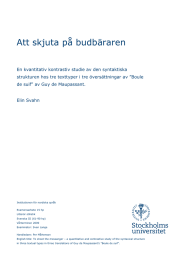 Att skjuta på budbäraren