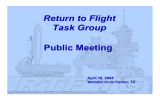 Return to Flight Task Group Public Meeting April 16, 2004