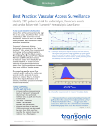 Best Practice: Vascular Access Surveillance