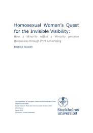 Homosexual  Women’s  Quest for the Invisible Visibility: