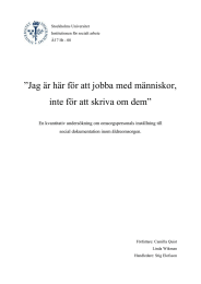 ”Jag är här för att jobba med människor,