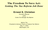 The Freedom To Save Act: Getting The Tax Reform Job Done