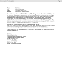Transmission Pipeline Update Page 1 Sybil Kolon Gelman Information