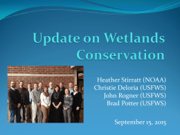 Heather Stirratt (NOAA) Christie Deloria (USFWS) John Rogner (USFWS) Brad Potter (USFWS)