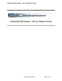 Advanced CMA Assets &ndash; All You Need to Know