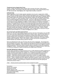 Treatments Used on Organic Dairy Farms Pamela L. Ruegg