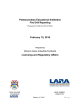 Postsecondary Educational Institution Fire Drill Reporting February 15, 2016 Licensing and Regulatory Affairs