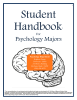 Student Handbook Psychology Majors For