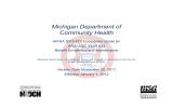 Michigan Department of Community Health  HIPAA 5010 EDI Companion Guide for