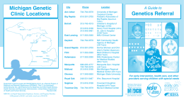 Michigan Genetic Genetics Referral Clinic Locations A Guide to