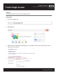 Create Google Account