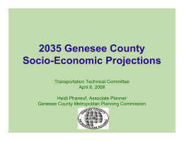 2035 Genesee County Socio-Economic Projections