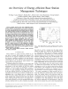 An Overview of Energy-efficient Base Station Management Techniques
