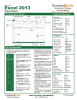Excel 2013 Cheat Sheet  The Excel 2013 Screen
