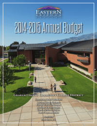 2014-2015 Annual Budget Graham County  Community College District Governing Board Members