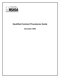 Qualified Contract Procedures Guide December 2009