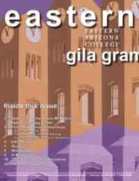 eastern gila gram Inside this issue: E A S T E R N