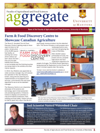 ag gregate Farm &amp; Food Discovery Centre to Showcase Canadian Agriculture