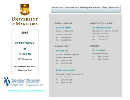 2016  DEPARTMENT   SURGERY  of 