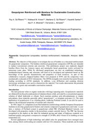 Geopolymer Reinforced with Bamboo for Sustainable Construction Materials