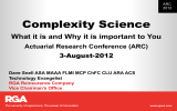 Complexity Science  Actuarial Research Conference (ARC)