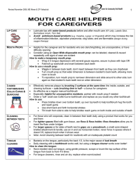 MOUTH CARE HELPERS FOR CAREGIVERS 1 L