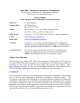 MIS 2000 - Information Systems for Management Course Outline