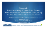 Colorado State Advisory Council on Parent Involvement in Education (SACPIE)