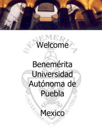 Welcome Benemérita Universidad