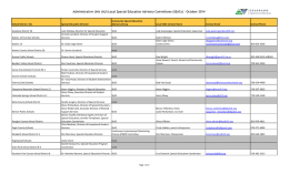 Community Special Education School District / AU Special Education Director Advisory Group