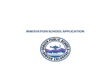 INNOVATION SCHOOL APPLICATION