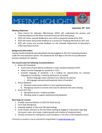 September 28 , 2012 Meeting Objectives