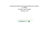 Colorado Federal Integrated Review System  (C‐FIRS) Tracker User Guide Tracker User Guide 