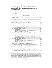 o Two-Stepping in the Laboratories: State Deference