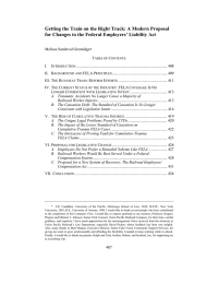 Getting the Train on the Right Track: A Modern Proposal