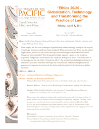 “Ethics 20/20 – Globalization, Technology and Transforming the Practice of Law”