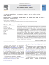 Tree growth and inferred temperature variability at the North American ⁎