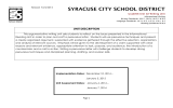 SYRACUSE CITY SCHOOL DISTRICT Grade06 Unit 02 Writing Unit