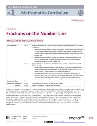 Fractions on the Number Line  Mathematics Curriculum 3
