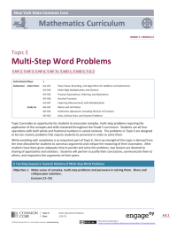 Multi-Step Word Problems Mathematics Curriculum 5