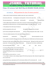 Class 10 science lab Skill March BOARD EXAM_JSUNIL  TEST PAPER_04