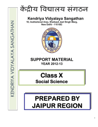 Class X PREPARED BY JAIPUR REGION KENDRIYA VIDYALAYA SANGATHAN