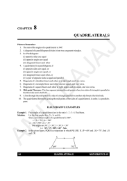 8 QUADRILATERALS CHAPTER