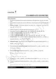 7 CO-ORDINATE GEOMETRY CHAPTER