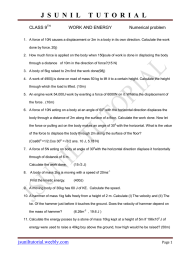 J S U N I L   T U...  CLASS 9 WORK AND ENERGY